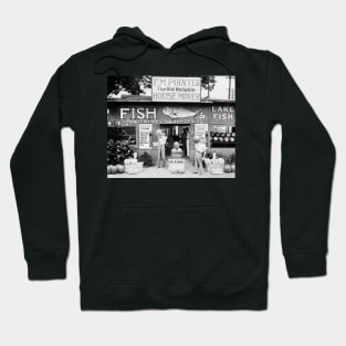 Roadside Market, 1936. Vintage Photo Hoodie